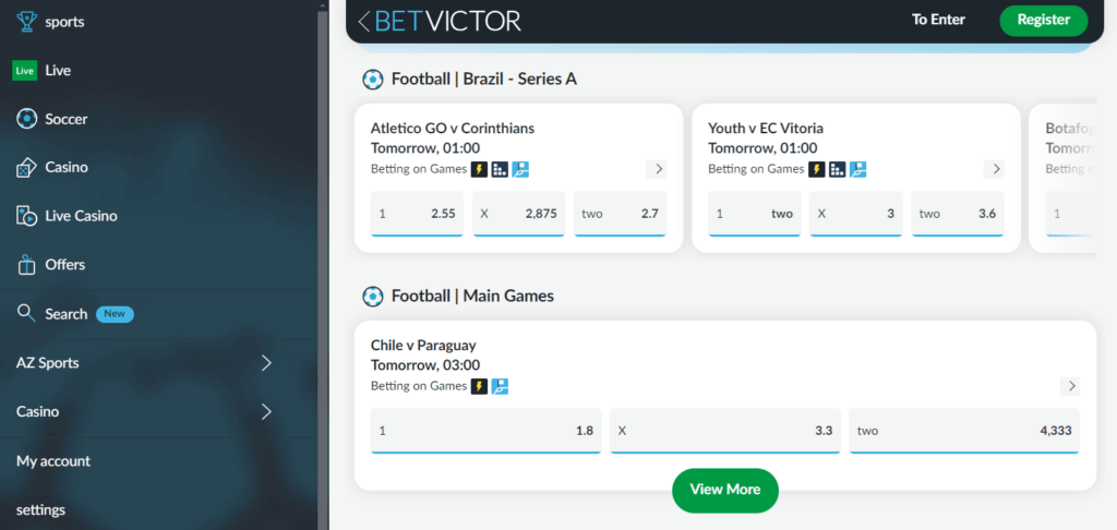 betvictor football