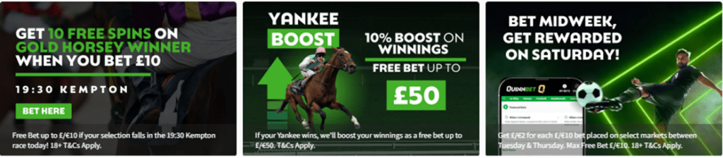 quinnbet bonuses